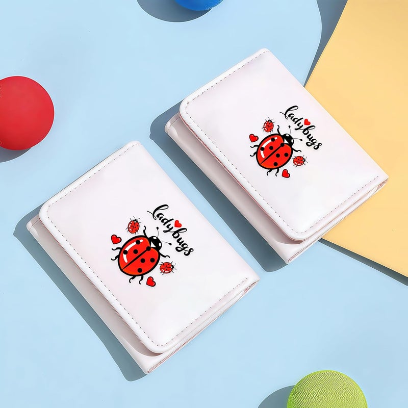 BJDAMAI Ladybugs Wallet For Teens Kids Girls Age 6,7,8,9,10,11,12, Small Slim Thin Mini Compact Women Wallet, Animal Lovers Gifts Stuff, Cash Card Coin Pocket Window For Female! - Image 5
